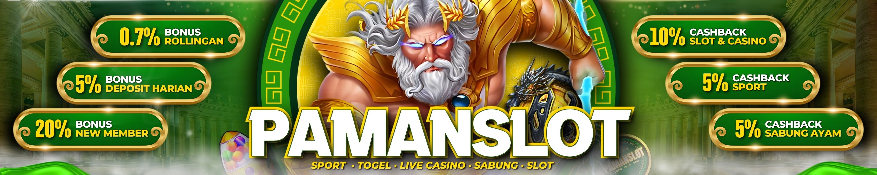 Pamanslot  Bonus & Cashback